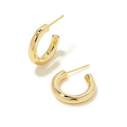 Kendra Scott Gold Metal Huggie Colette  Earring