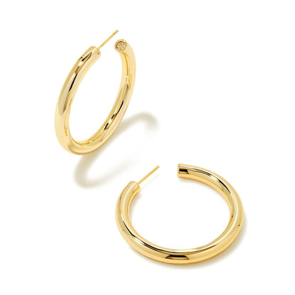 Kendra Scott Gold Metal Large Hoop Colette  Earring
