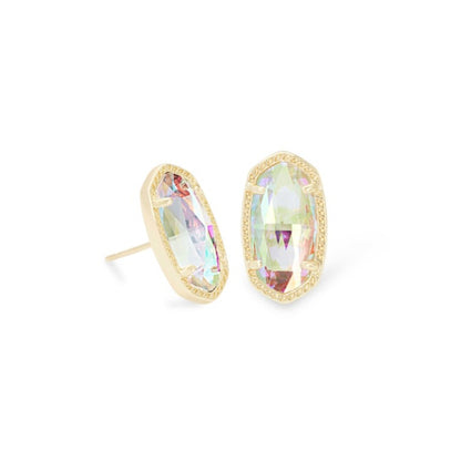 Kendra Scott Ellie Earring Gold Dichroic Glass