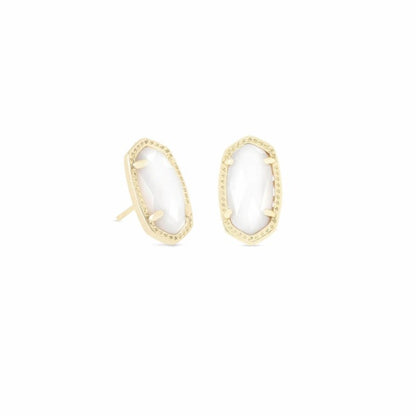 Kendra Scott Ellie Earring Gold Slate Cats Eye