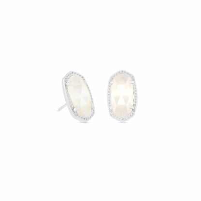 Kendra Scott Ellie Earring Rhodium Dichroic Glass