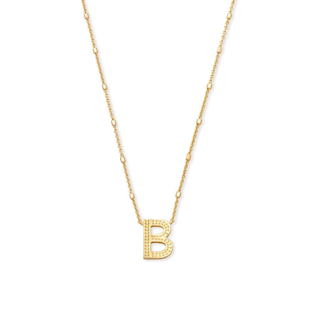 Kendra Scott Gold Letter B Initial Necklace