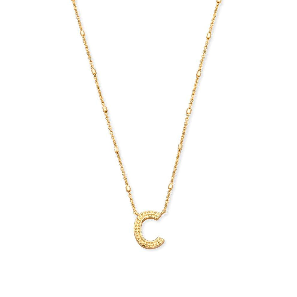Kendra Scott Gold Letter C Initial Necklace
