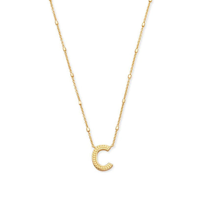 Kendra Scott Gold Letter C Initial Necklace