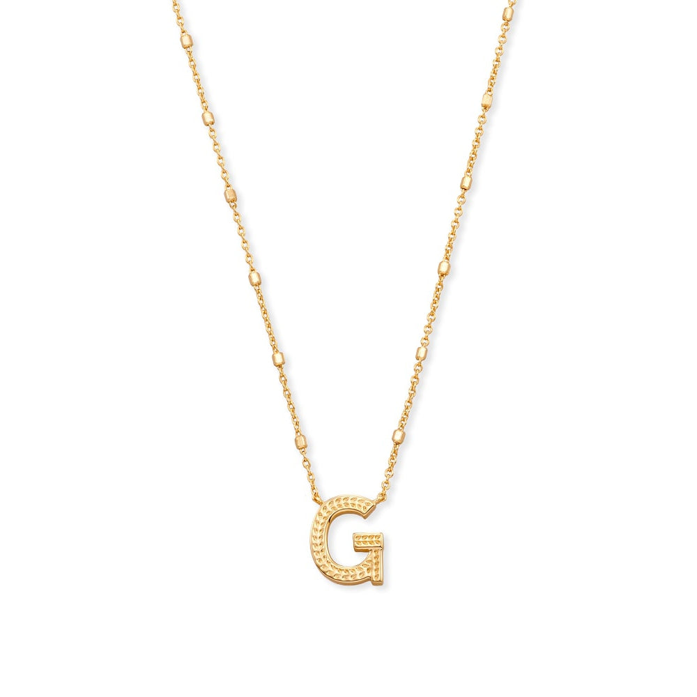 Kendra Scott Gold Letter G Initial Necklace