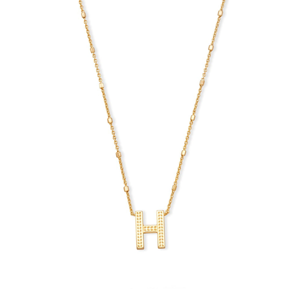 Kendra Scott Gold Letter H Initial Necklace