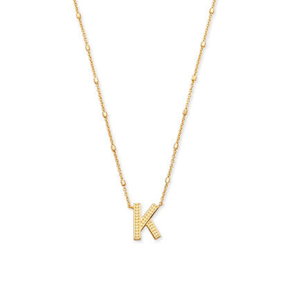 Kendra Scott Gold Letter K Initial Necklace