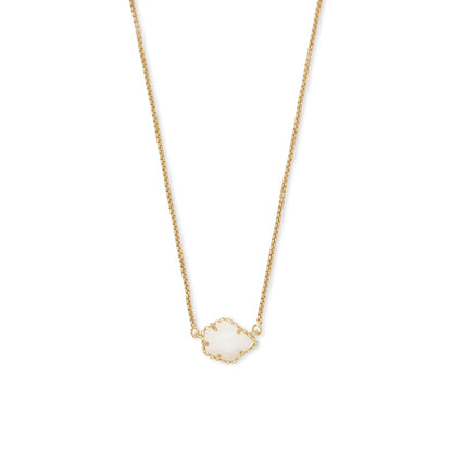 Kendra Scott Tess Necklace Gold Ivory Mother Of Pearl