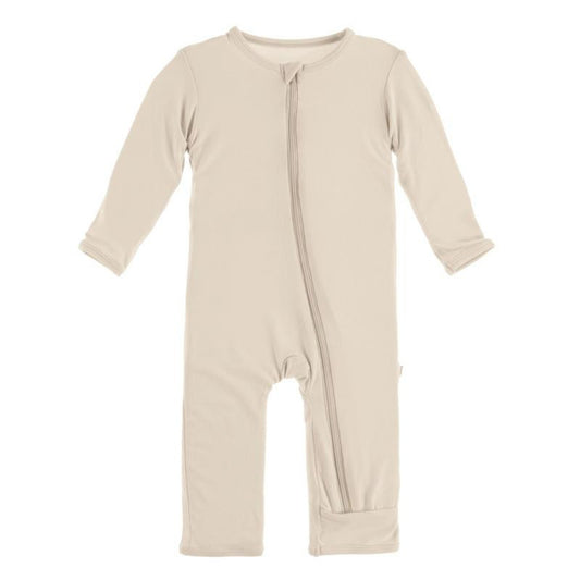 Burlap Kickee Pants Coverall with Zipper
