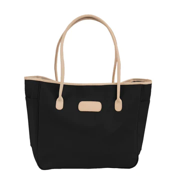 Black Coated Canvas Jon Hart Tyler Tote