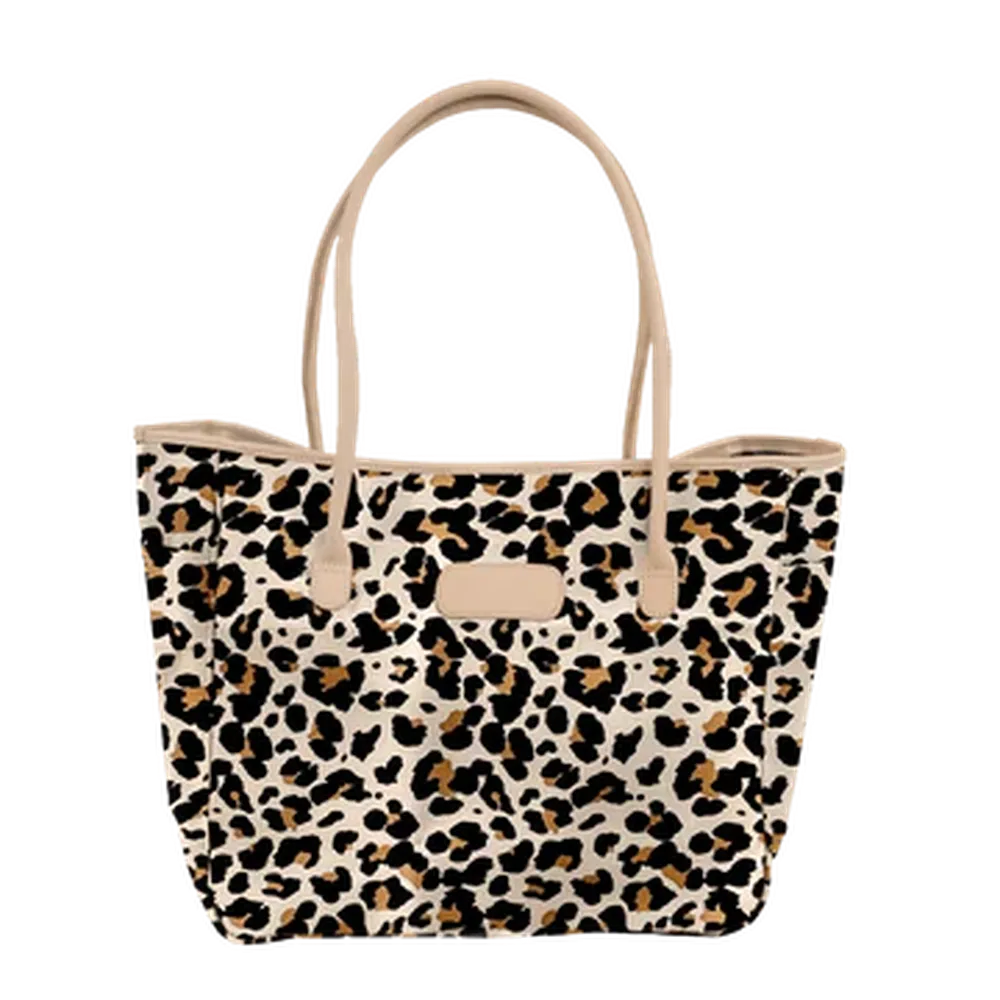 Leopard Coated Canvas Jon Hart Tyler Tote
