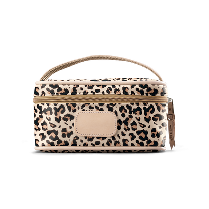 Leopard Coated Canvas Mini Makeup Case Jon Hart