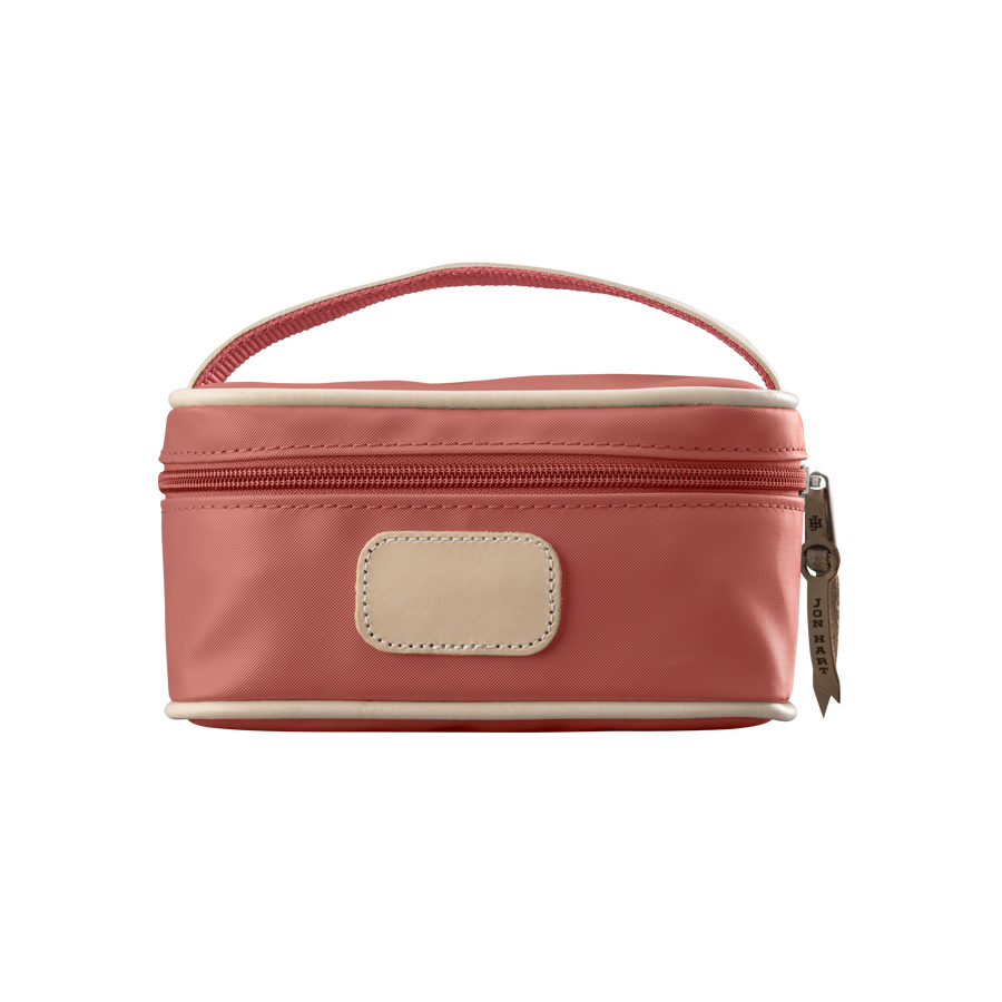 Coral Coated Canvas Mini Makeup Case Jon Hart