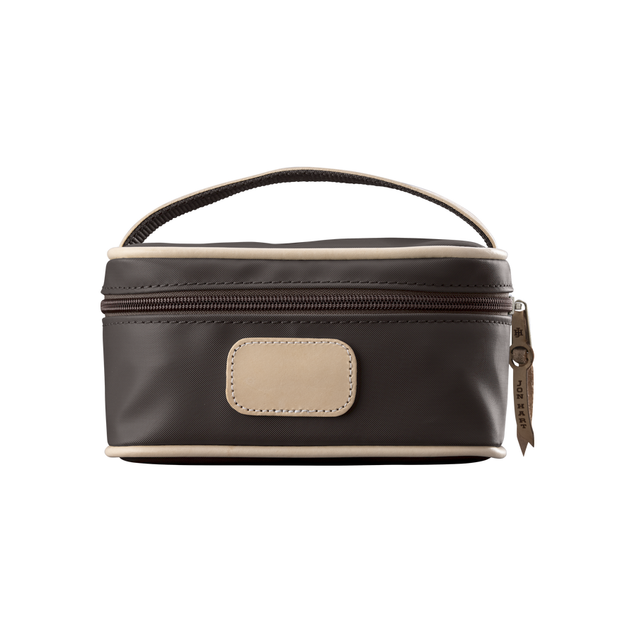 Espresso Coated Canvas Mini Makeup Case Jon Hart