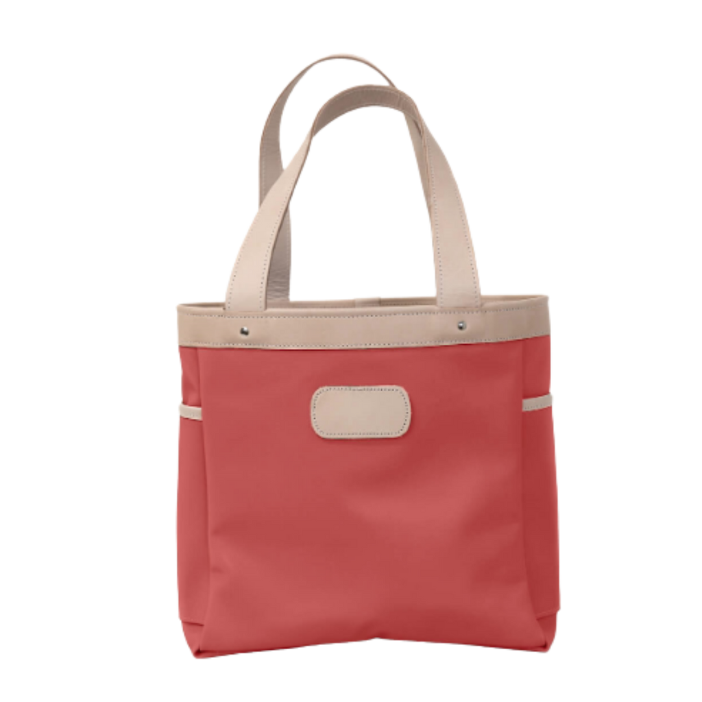 Jon Hart - Left Bank - Coral Coated Canvas Front Angle in Color 'Coral Coated Canvas'
