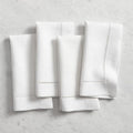 Hemstitch Napkin, White