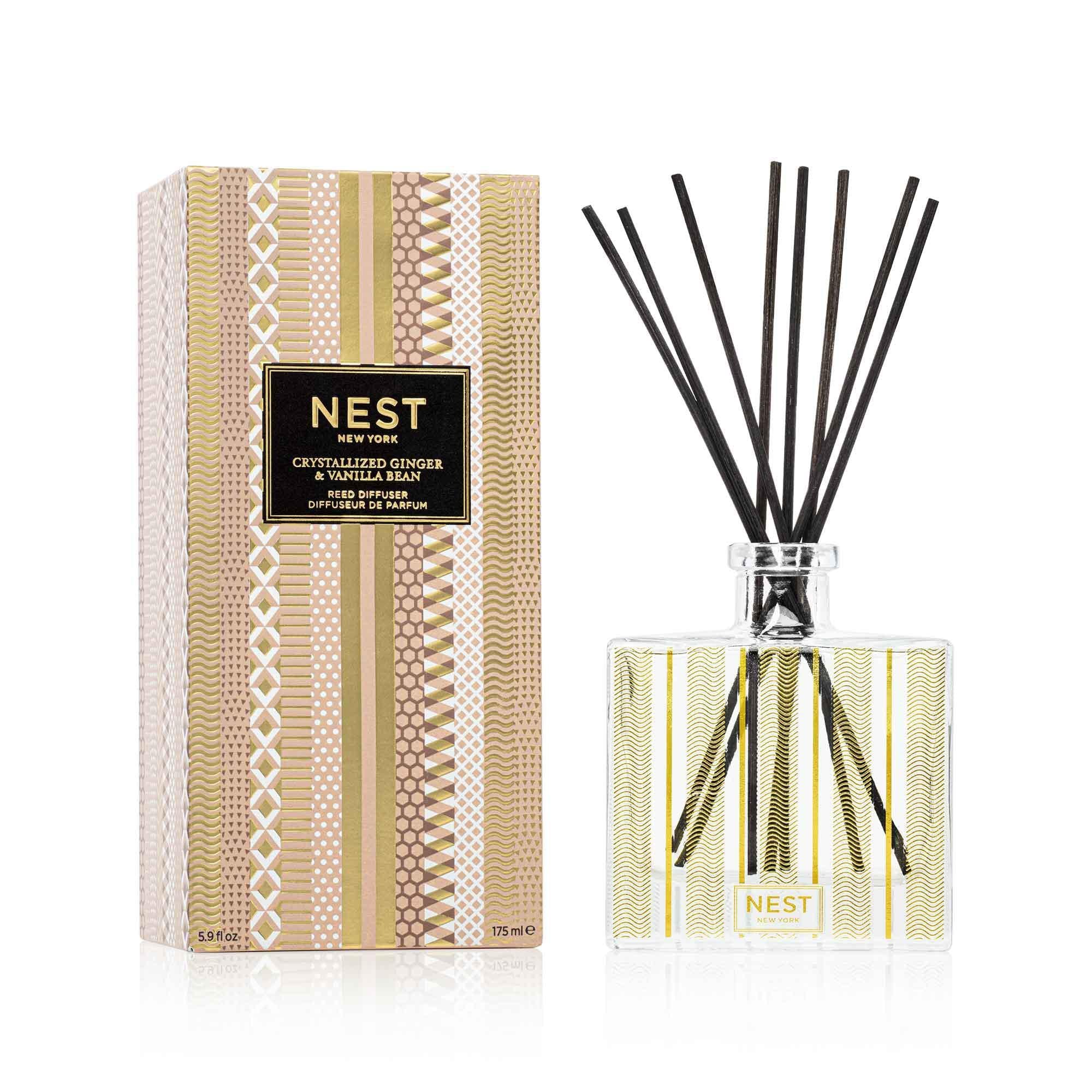 Nest New York Reed Diffuser, 5.9 fl.oz/175ml in Crystallized Ginger & Vanilla Bean