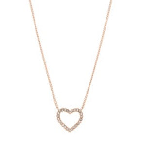 Open Hearted Necklace-Fossil-Lasting Impressions