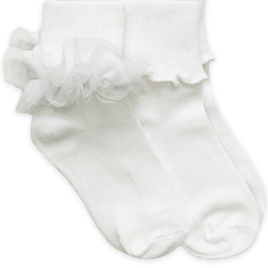 Ruffle & Ripple Edge Turn Cuff Socks- 2 pack-Jefferies Socks-Lasting Impressions