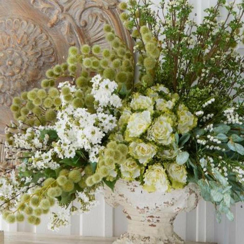 Flower Stems with Small White Bulbs-K&K Interiors-Lasting Impressions