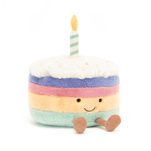JellyCat Amuseable Rainbow Birthday Cake