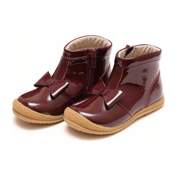 Hillary Bow Boot in Patent Burgundy-L'Amour-Lasting Impressions